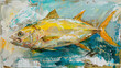 Yellow tail Amber jack fish animal