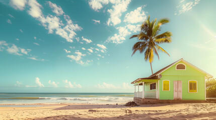 Wall Mural - house on the beach