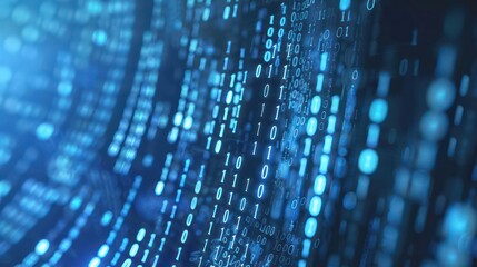 digital binary encrypted code matrix background