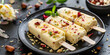 Delicious matka kulfi desert isolated in a dish