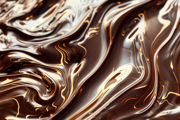 Abstract chocolate pattern artistic and fluid 