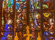 Nativity Stained Glass Saint Nizier Church Lyon France