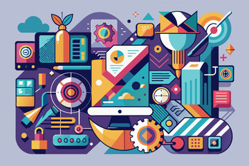 Poster - Technology-infused abstract art