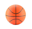 One basketball ball isolated on white. Sport equipment
