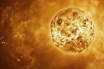 Wall Mural - a sun shining in the center of a galaxy. suitable for astronomy and space-themed designs