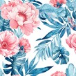 Vibrant floral pattern perfect for spring designs