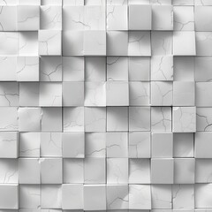 Wall Mural - white square technology background