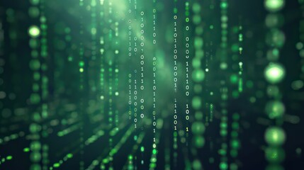 digital binary encrypted code matrix background