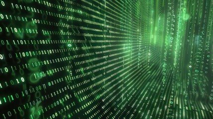 digital binary encrypted code matrix background