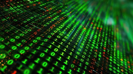 digital binary encrypted code matrix background