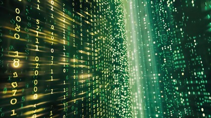 digital binary encrypted code matrix background