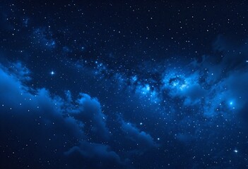 Wall Mural - Heavenly Sights: Nebulae and Stars Adorning the Night Sky