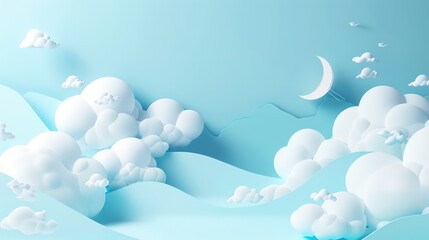 Sticker - cloud data website background, light blue, use of bright colors