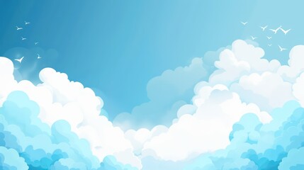 Canvas Print - cloud data website background, light blue, use of bright colors