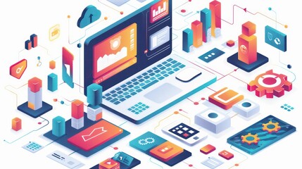 digital development white background