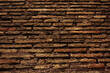 Old vintage detailed red yellow brick and block wall background