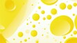 bright yellow abstract bubble design background