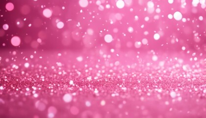 Wall Mural - 'pink confetti ai style glitter background dust. bokeh generated amond dots. glistering gold light l