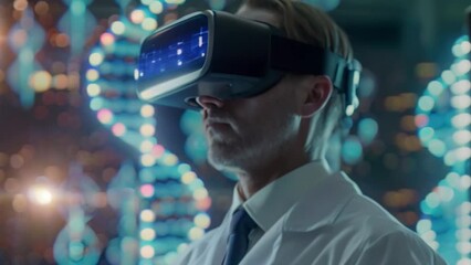 Poster - Medical Professional Exploring Virtual Reality DNA Spiral