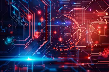 Digital Transformation, System Engineering and Programming Abstract Background AI Generated Illustration
