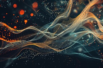 Digital Transformation, System Engineering and Programming Abstract Background AI Generated Illustration