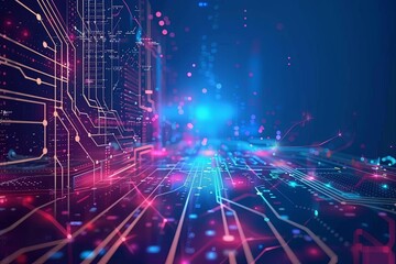 Digital Transformation, System Engineering and Programming Abstract Background AI Generated Illustration