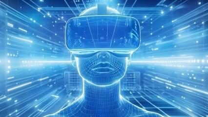 Poster - Virtual Reality Experience in a Futuristic Digital Environment