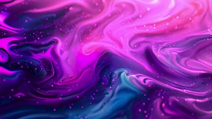 Aufkleber - Swirling Galaxy of Vibrant Acrylic Paints