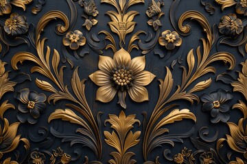  Vintage, texture, decoration, design, flower, art, swirl, illustration, damask, decor, backdrop, retro, textile, paper, style, gold, 