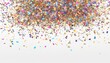 © sandra - 'transparent confetti background Flying colorful colourful greeting invitation party graphic birthday red group isolated wallpaper season christmas glistering carnival happiness fal'