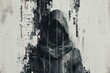 A fragmented digital portrait of a hooded figure, features obscured by glitches, surrounded by corrupted code fragments