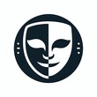A logo mask simple vector