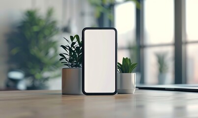 Poster - Designed a studio environment with a handphone mock-up featuring a blank white screen