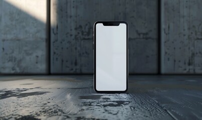 Poster - Designed a studio environment with a handphone mock-up featuring a blank white screen