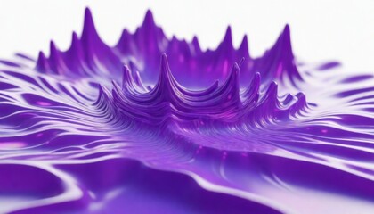 Wall Mural - purple 3d liquid background