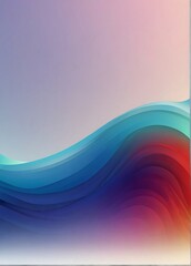 Wall Mural - Colorful Wave Design. Calm Background. Dynamic Gradient Wave Flowing