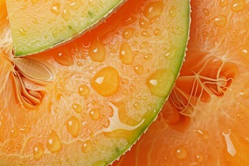 Canvas Print - Background of cantaloupe