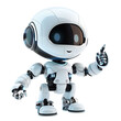 © Rafay - Cute ai robot chatbot thumbs up on isolated transparent background