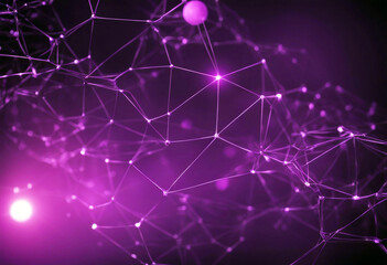 Wall Mural - 'background network geometrical science abstract effect plexus communication structure lines dots co