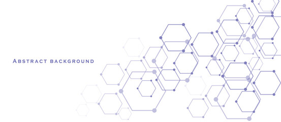 hexagon pattern vector illustration. Geometric abstract background with simple hexagonal elements.