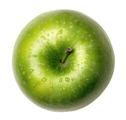 Wall Mural - Green apple isolated on transparent background