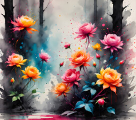 Wall Mural - flowers