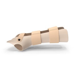 Medical Hand Splint Beige PNG