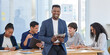 © peopleimages.com - Black man, office and smile with tablet for research or teamwork and collaboration. Portrait, diversity and happy with people or employees for brainstorming, strategy and data analysis for project