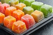 © LimeSky - Frozen vegetable puree cubes on a tray