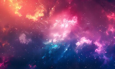 Abstract background depicting a vibrant explosion of cosmic colors and nebula. Galaxy texture with stars and beautiful nebula in the background, in the style of dark pink and dark gray