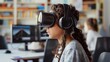 Stylish AI headset offers a modern solution to language barriers in classrooms, fostering a dynamic and efficient learning environment