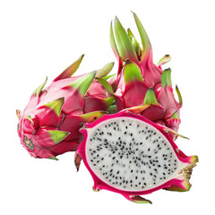 Wall Mural - Dragon fruit isolated on transparent background