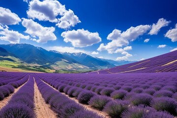 Wall Mural - Lavender fields in Provence, France