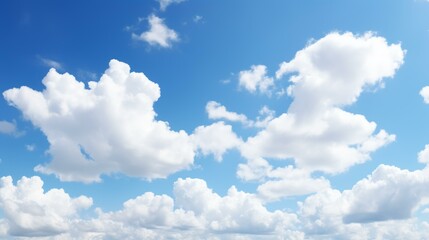 Sticker - Blue sky with clouds background